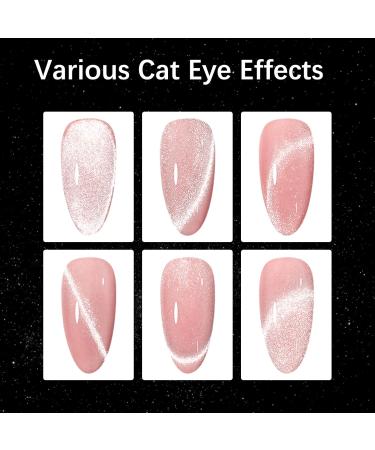 Professional Cat Eye Magnet Tool - Double-Ended Hexagon Nail Magnet for Gel Polish | Perfect for DIY & Nail Salons - Pink - Buy Online on GoSupps.com