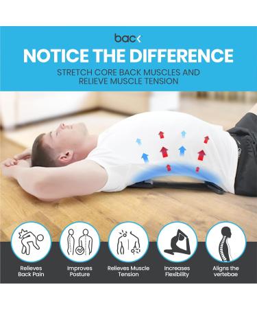 Backboard Stretch Therapy for Relaxation & Pain Relief | Multi-Level Spine Stretcher with Hot/Cold Therapy - Buy Online on GoSupps.com