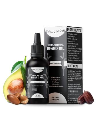 Oaustar Bartwachstum Oil for Men | Stronger Thicker Beard & Mustache - 30 ml - Buy Online on GoSupps.com