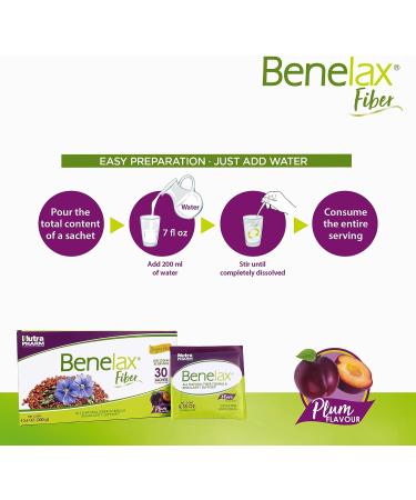 Benelax Intestinal Regulator - 30 Sachets | Regulates & Stimulates Intestinal Transit, Fights Chronic Constipation, Balances Intestinal Microflora - 0.18 Oz Fiber - Buy Online on GoSupps.com