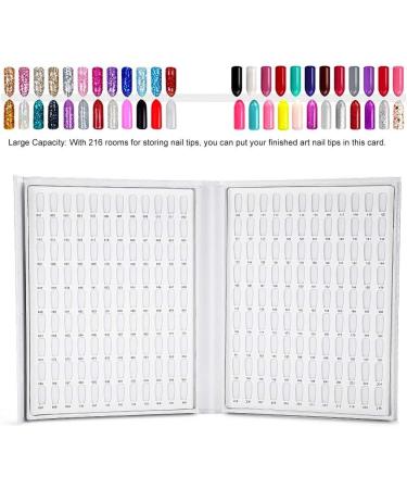 Nail Colour Palette Display - 216 Colours | Manicure Accessory in White - Buy Online on GoSupps.com