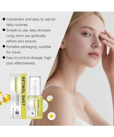 2 PCS Retinol Shot Tightening Booster- Retinol Eye Serum with Panthenol for Anti-Aging Wrinkles & Fine Lines Pore Minimizer Firm Skin - For All Skin Type - 1 Fl. Oz - Buy Online on GoSupps.com