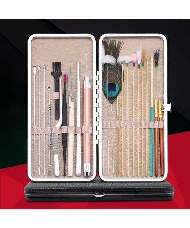 23PCS Ear Wax Removal Tool Kit - Ear Pick Set for Adult Ear Cleaning Care - Black - Buy Online on GoSupps.com