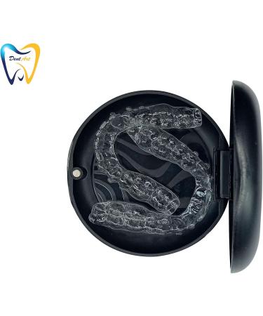 Dent Art Slim Aligner Case Dental Orthodontic Retainer Braces Storage Organizer Box (Multi Colours) (Pack of 1 Black) Pack of 1 Black - Buy Online on GoSupps.com