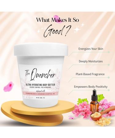 Quencher Ultra Hydrating Body Butter - Moisturizing Lotion for Dry Skin with Shea Butter & Essential Oils | International Shipping - Buy Online on GoSupps.com