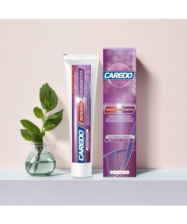 CAREDO New Taste Gum Repair Toothpaste for Adults Fluoride Free Periodontal Treatment for Receding Gums Recession Bleeding Periodontitis Reverse Gingivitis Plaque Control & Bad Breath 3.52 OZ - Buy Online on GoSupps.com