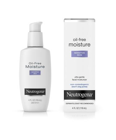 Neutrogena Oil Free Moisture Daily Hydrating Facial Moisturizer & Neck Cream with Glycerin - Fast Absorbing Ultra Gentle Lightweight Face Lotion & Sensitive Skin Face Moisturizer  4 fl. oz