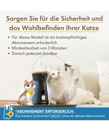Furbo 360 Cat Camera | Premium Security Package | Intelligent Toy & Home Monitoring - Subscription Required - Buy Online on GoSupps.com