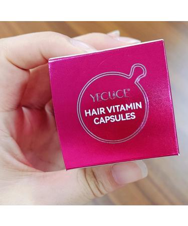 Hair Vitamin Serum Capsules - Strengthen & Hydrate All Hair Types 40 Caps with Vitamins A C E & Pro Vit B5 - No Rinse Treatment - Buy Online on GoSupps.com