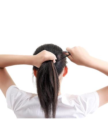 3 Piece Black Banana Clips Set for Women - Hair Grip Comb and Ponytail Holder Accessory - Buy Online on GoSupps.com