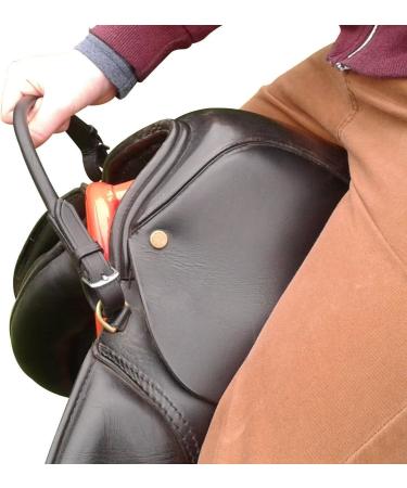 Brown Leather Grab Strap for English Saddle - Enhance Safety and Balance While Riding - Buy Online on GoSupps.com