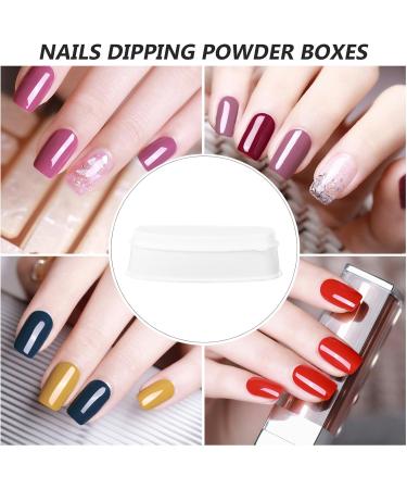 Veemoon 2 Pi ces Bo te Dip Powder Laiteuse pour Manucure Fran aise Accessoire Ongles DIY Nail Art Tool Conteneur Poudre Ongles Pratique pour Usage Professionnel Domicile - Buy Online on GoSupps.com