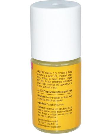 Jason Natural Extra Strength Vitamin E Skin Oil 32000 I.U. - 1 fl oz (30 ml) | Nourishing Skin Care - Buy Online on GoSupps.com