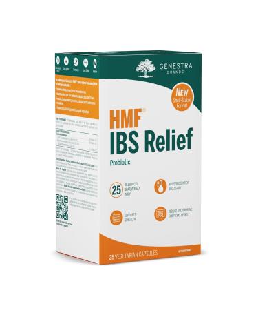 Genestra Brands HMF IBS Relief | Shelf-Stable Probiotic Formula Support for GI Health and Irritable Bowel Syndrome* | 25 Vegetarian Capsules