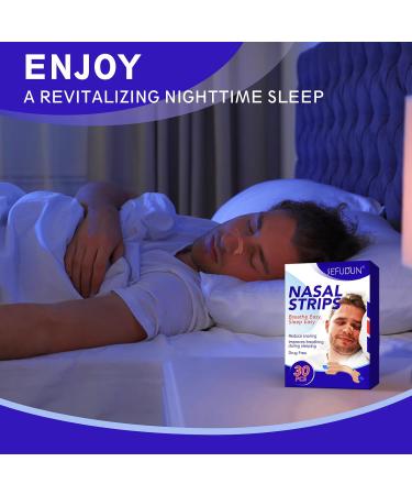 Nose Plaster Snoring Solution - Anti-Snore Nasal Strips for Blocked Nose Relief (30 Pieces) - Drug-Free Extra Strong for Sports & Sleep - Buy Online on GoSupps.com