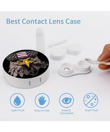 Cool Eagle Portable Travel Contact Lens Case - Stylish Storage Box for Contacts - Buy Online on GoSupps.com