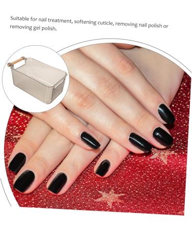 FRCOLOR Nail Soak Bowl Nail Art Accessory Nails Exfoliating Containers Nail Art Soak Bowl Nail Art Bowl Nail Manicure Bowls Trending Products 2023 Soaking Container Beech Organizer Wood 28x15.5cm Grey - Buy Online on GoSupps.com
