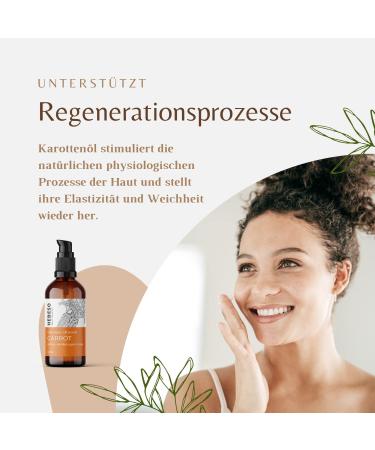 100% Organic Cold Pressed Carrot Oil - 100ml | Beautiful Tan & UV Protection | Restores Elasticity & Smoothness - Buy Online on GoSupps.com