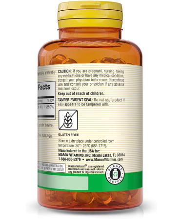 MASON NATURAL Vitamin D3 250 mcg (10000 IU) - Supports Overall Health Strengthens Bones and Muscles from Corn Oil 60 Softgels - Buy Online on GoSupps.com