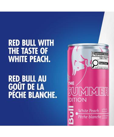 Red Bull Energy Drink - White Peach - 250ml - pack of 4 - Buy Online on GoSupps.com
