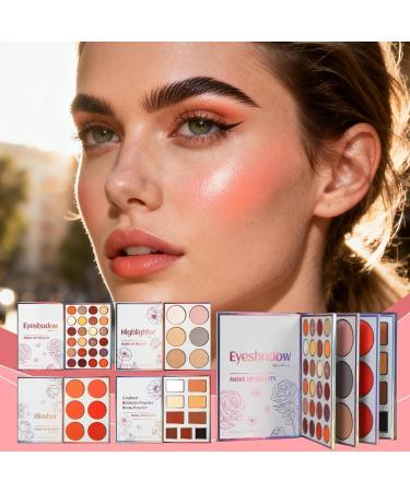 Palette De Maquillage Pour Le Visage 4 Couches 45 Couleurs Transportable | Palette De Fards Paupi res Pour Voyage Et Maquillage Du Visage Pour Femmes Filles D butantes Petite Amie Quotidien Voyage F - Buy Online on GoSupps.com