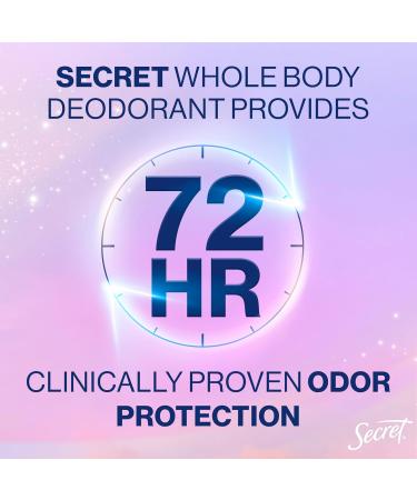 Secret Whole Body Deodorant Dry Feel Stick + Absorbs Sweat for Women Completely Clean Scent Aluminum Free Deodorant Stick 72 HR Odor Protection 2.4 oz - Buy Online on GoSupps.com