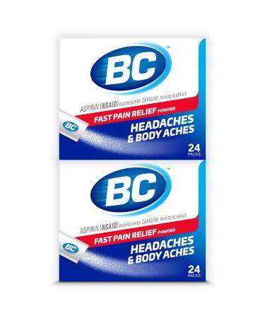 BC Powder Original Strength Pain Reliever, 24 Count (Pack of 2)