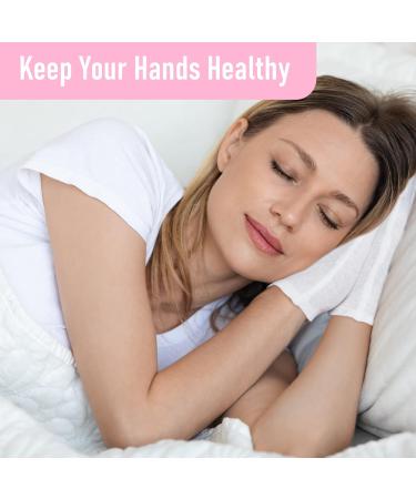 COOLJOB 100% Cotton Gloves - 6 Pairs White Cotton Liners for Moisturizing & Eczema Relief | Breathable Overnight Treatment for Men & Women - Buy Online on GoSupps.com