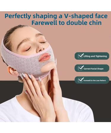 V Line Beauty Face Sculpting Sleep Mask - Double Chin Reducer & Face Lifting Belt (2 PCS) - Buy Online on GoSupps.com