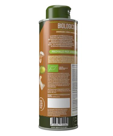 Organic Extra Virgin Olive Oil with Porcini Mushrooms - BENVOLIO 250ml | Premium International Shipping - Buy Online on GoSupps.com