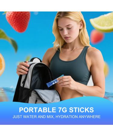 Electrolyte Powder Packets Sugar Free Hydration Drink Mix with 5 Key Electrolytes Magnesium Sodium Potassium Zinc Calcium Vitamin C 30 Travel Packs 6 Fruity Flavors Zero Sugar Keto & Vegan Friendly - Buy Online on GoSupps.com