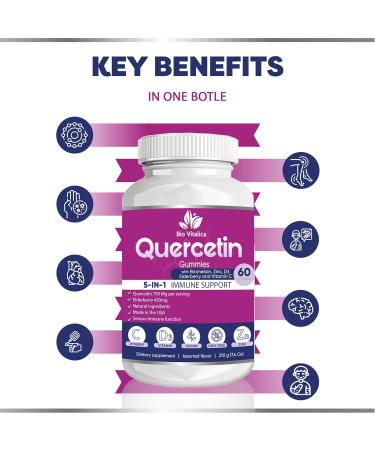 BIO VITALICA Quercetin Gummies & Mushroom Gummies (Bundle) - Buy Online on GoSupps.com