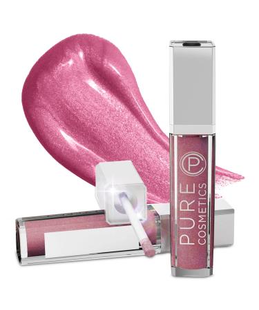 Pure Cosmetics Lip Gloss  Ooh La La - Hydrating & Ultra-Moisturizing Lip Makeup with Jojoba Oil  Sweet Almond Oil & Vitamin E  LED Applicator with Mirror  Cruelty-Free and Talc-Free Ooh La La 0.3 Fl Oz (Pack of 1)