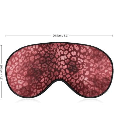 Leopard Skin Red Tie Dye Sleep Mask for Women | Adjustable Eye Shades with Elastic Strap - Buy Online on GoSupps.com
