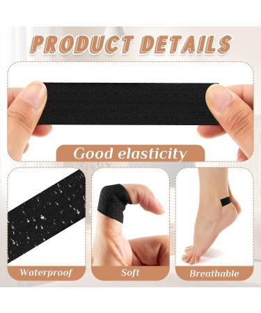 80 Pcs Moleskin Adhesive Pads | Blister Prevention Tape for Shoes & Hiking | Body Skin Protection | Black 3.14 x 0.98 Inch - Buy Online on GoSupps.com