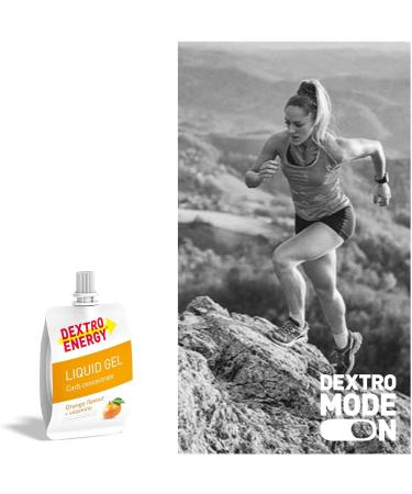 Dextro Energy Liquid Gel Orange + Vitamins - 18x60ml | Boost Energy with Grape Sugar & Vitamin B6 | Fast Carbohydrate Source - Buy Now! - Buy Online on GoSupps.com