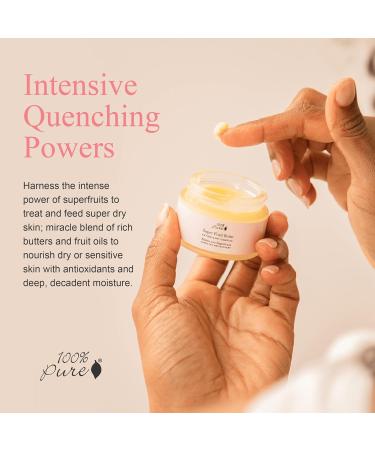 100% Pure Super Fruit Balm - Nourishing Moisturizer for Glowing Skin | International Shipping Available - Buy Online on GoSupps.com