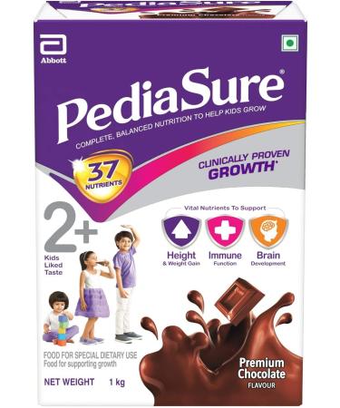 PediaSure Premium Chocolate 1Kg/35.2Oz Case for Kids 2-10 Years - Nutritious Shake for Growth & Development - Buy Online on GoSupps.com