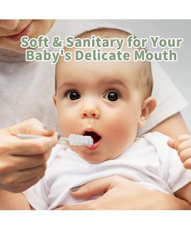 42 Pcs Disposable Baby Toothbrush for Infant & Newborn | Milk Stains & Tooth Decay | Baby Tongue Cleaner | 5-Layer Cotton Swab | 0-12 Month Teething & Oral Care | Little Meerkat - 21 Count (Pack of 2) - Buy Online on GoSupps.com