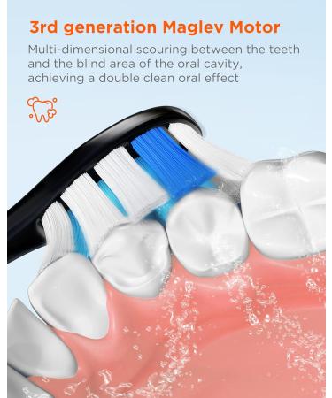 Bitvae Smart S2 Black Toothbrush Replacement Heads - 4 Pack - Buy Online on GoSupps.com