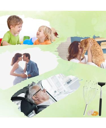Yoseng Head Massager Scalp & Back Scratcher - 20 Finger Head Scratcher Set for Hair Growth & Stress Relief - Buy Online on GoSupps.com