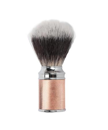 Rose Gold Synthetic Beard Foam Brush - Curved Handle Nylon Cleaning Tool for Perfect Beard Care - Buy Online on GoSupps.com