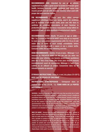 Predator Labs - Predator Whey 2kg - Whey and isolate lactoserum Blend 55 servings (Vanilla) - Buy Online on GoSupps.com