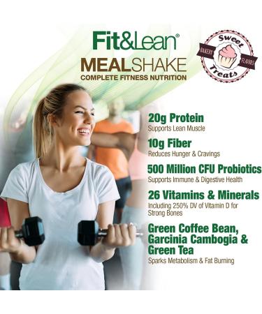 Fit & Lean Chocolate Peanut Butter Pie Meal Replacement Shake - 1lb, 10 Servings - Buy Online on GoSupps.com