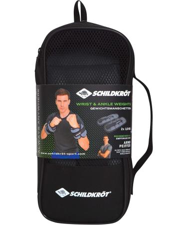 Schildkr t Weight Cuff Arm & Leg - Selectable Weights 0.5kg-2.0kg Colors: Green Anthracite & Black Includes Carrying Bag - Optimal for Fitness & Rehabilitation - Buy Online on GoSupps.com