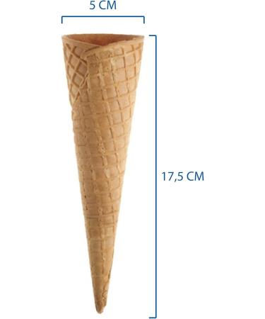 PZ 290 Ice Cream Cones in Roll-Up Pod Medium Cone Wafer Ice Cream for Gelaterie - Buy Online on GoSupps.com