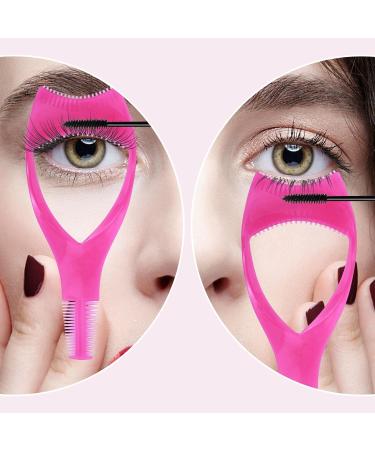 WLLHYF Mascara Shield Guard | Makeup Lash Comb Separator | Eyelash Applicator Tool for Women (Blue Pink Rose) - Buy Online on GoSupps.com