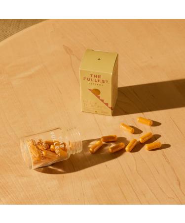 THE FULLEST - Saffron Capsules - Boosts Mood, Energy, and Focus, Gluten-Free & Vegan, Contains Saffron, Turmeric and Curcumin, 30 Capsules - Buy Online on GoSupps.com