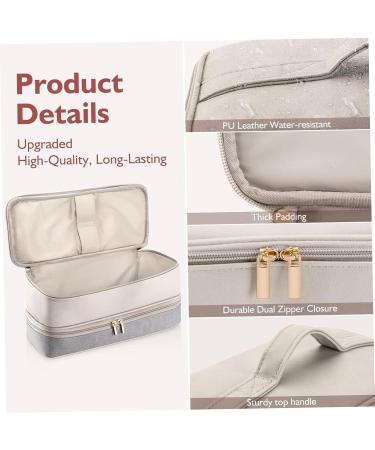 Hair Dryer Bag Dual Layer Hair Dryer Case Waterproof Zippered Blow Dryer Bag with Top Handle Portable 15.4x5.5x5.5in Hair Dryer Travel Bag Hair Tools Organiser - Buy Online on GoSupps.com