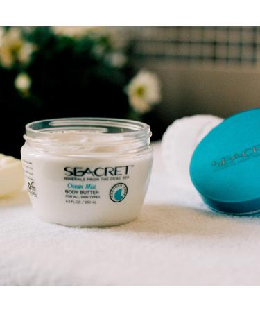 SEACRET Body Butter - A Rich Body Moisturizer Cream with Shea Butter  Cocoa Butter  Vitamins E & C and Dead Sea Minerals  Scented  8.5 FL. OZ Ocean Mist - Buy Online on GoSupps.com
